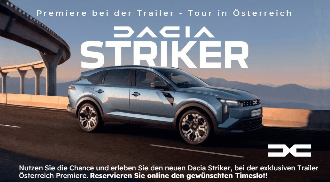 Einladung Dacia Striker Tour
